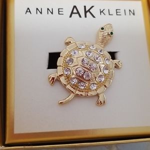 Anne Klein Turtle Brooch